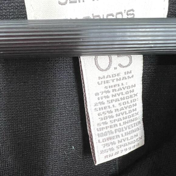 NEW NWT Chicos So Slimming 0.5 Small/Medium Black Business Dress Leopard Dinner - Picture 7 of 8